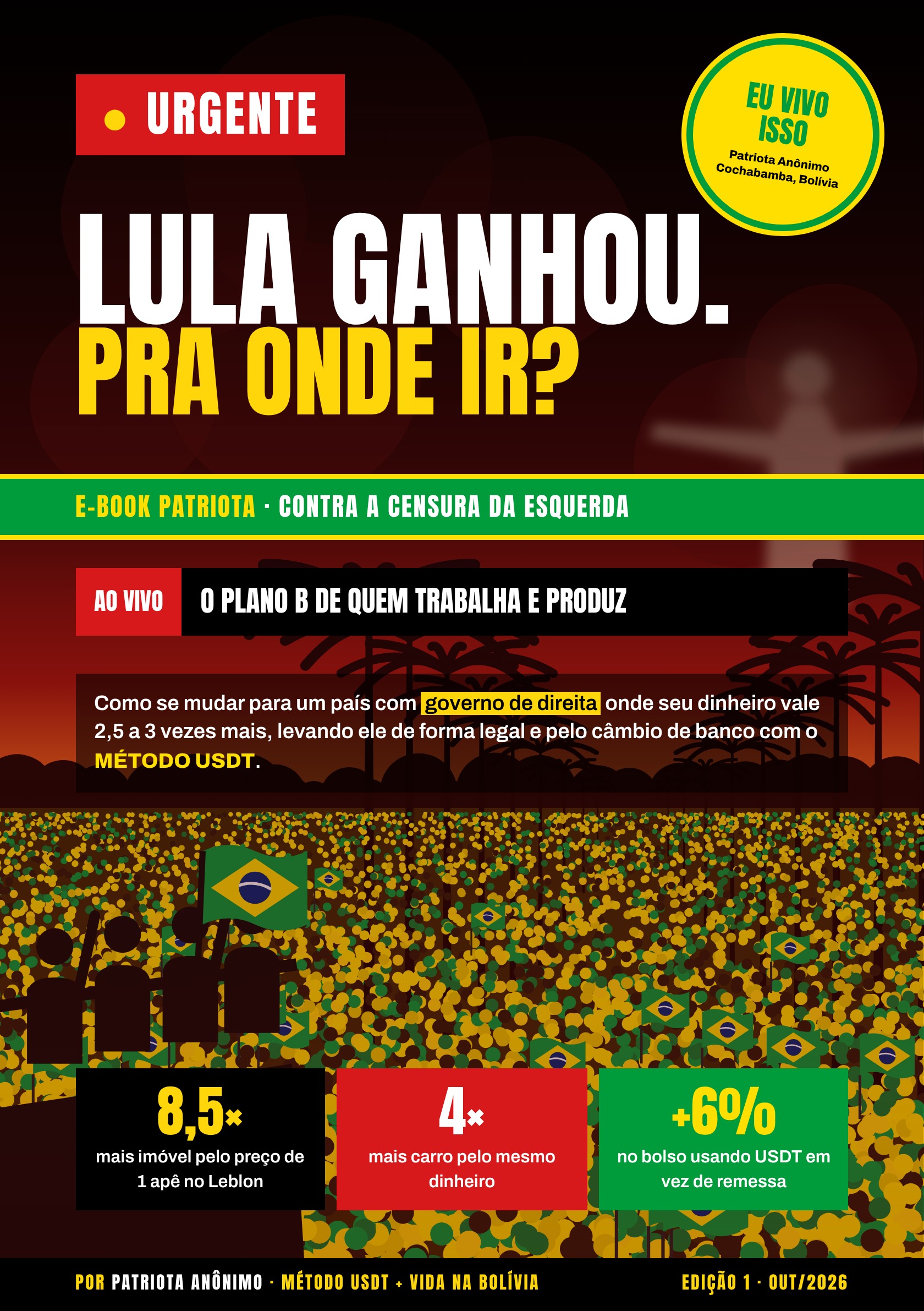 Capa do e-book Lula Ganhou. Pra Onde Ir?